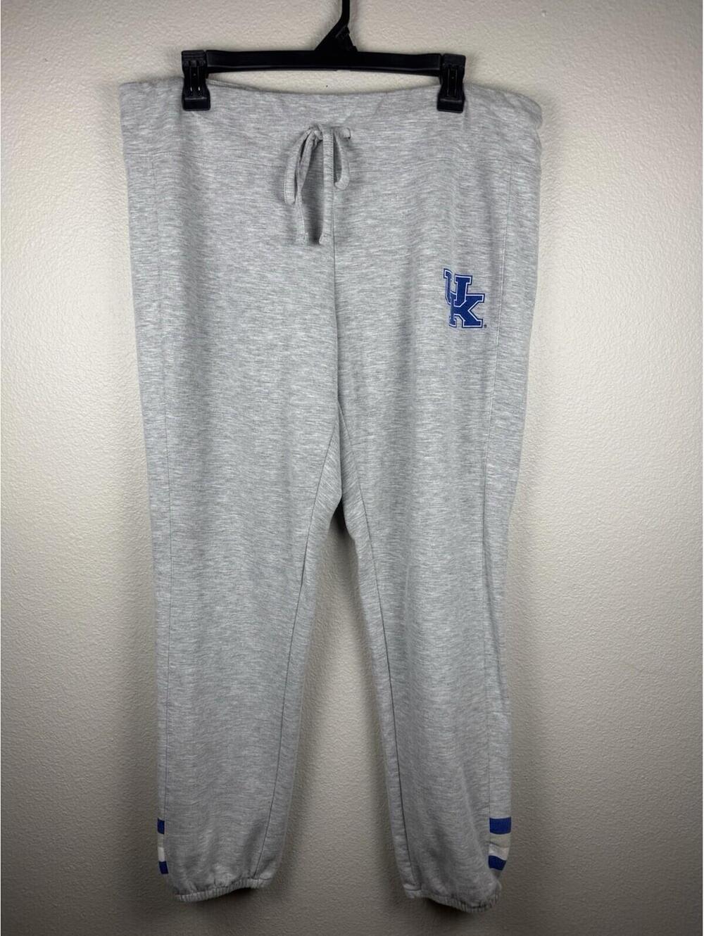 University Of Kentucky UK Wildcats Women’s Sweatpants Gray Joggers Large NCAA